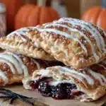 blueberry mummy hand pies - featured image