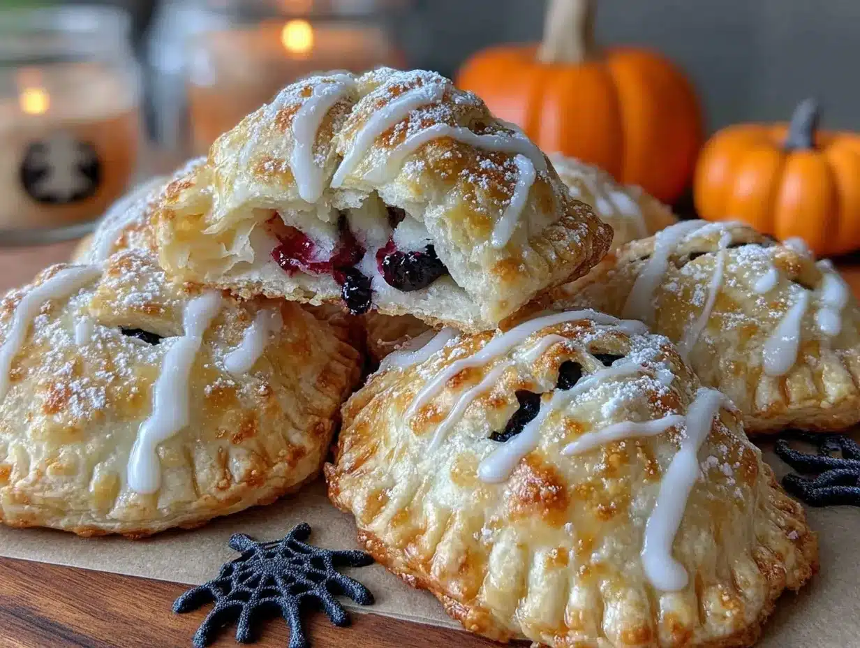 blueberry mummy hand pies preparation steps