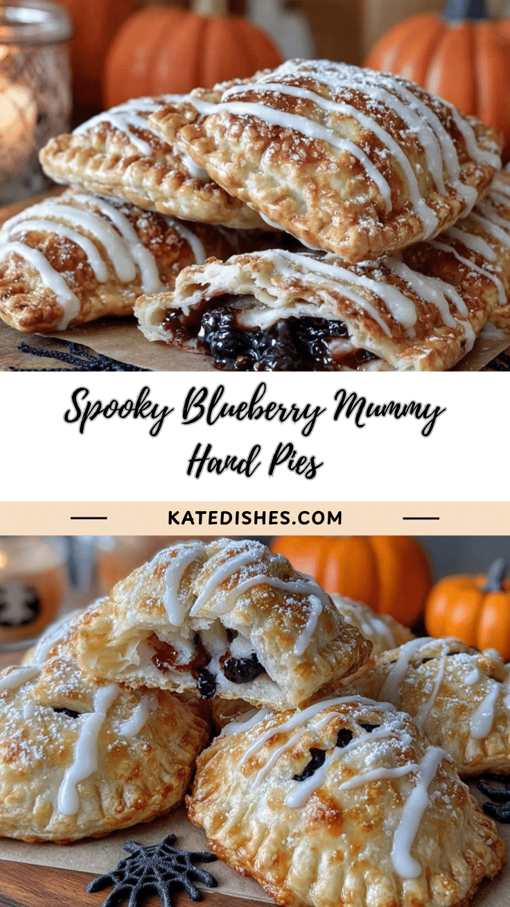 blueberry mummy hand pies recipe