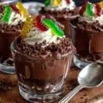 chocolate dirt pudding cups - featured image