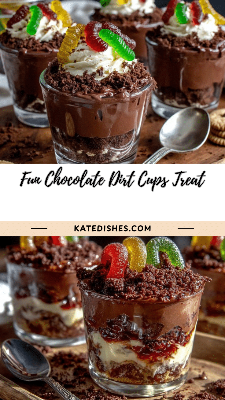 chocolate dirt pudding cups recipe