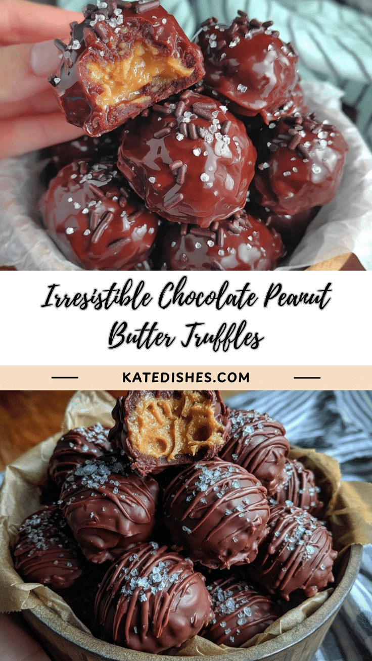 chocolate peanut buttercream truffles recipe