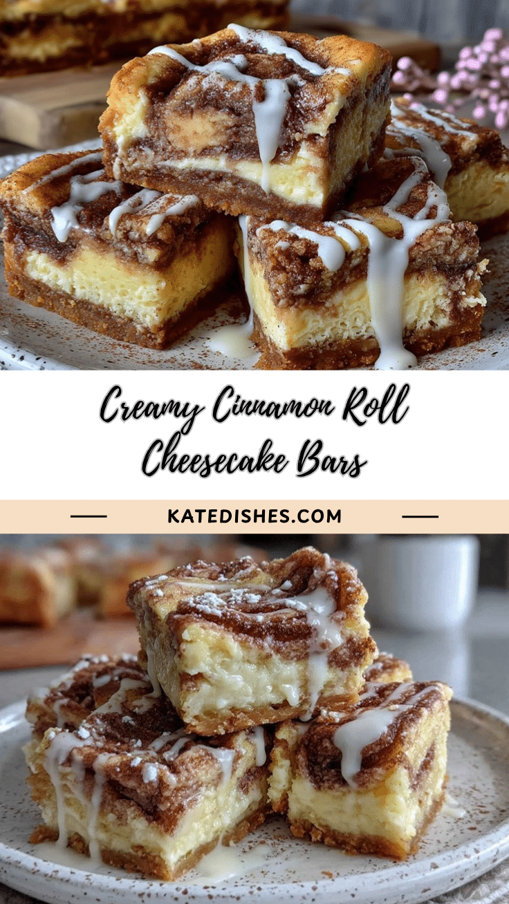 cinnamon roll cheesecake bars recipe