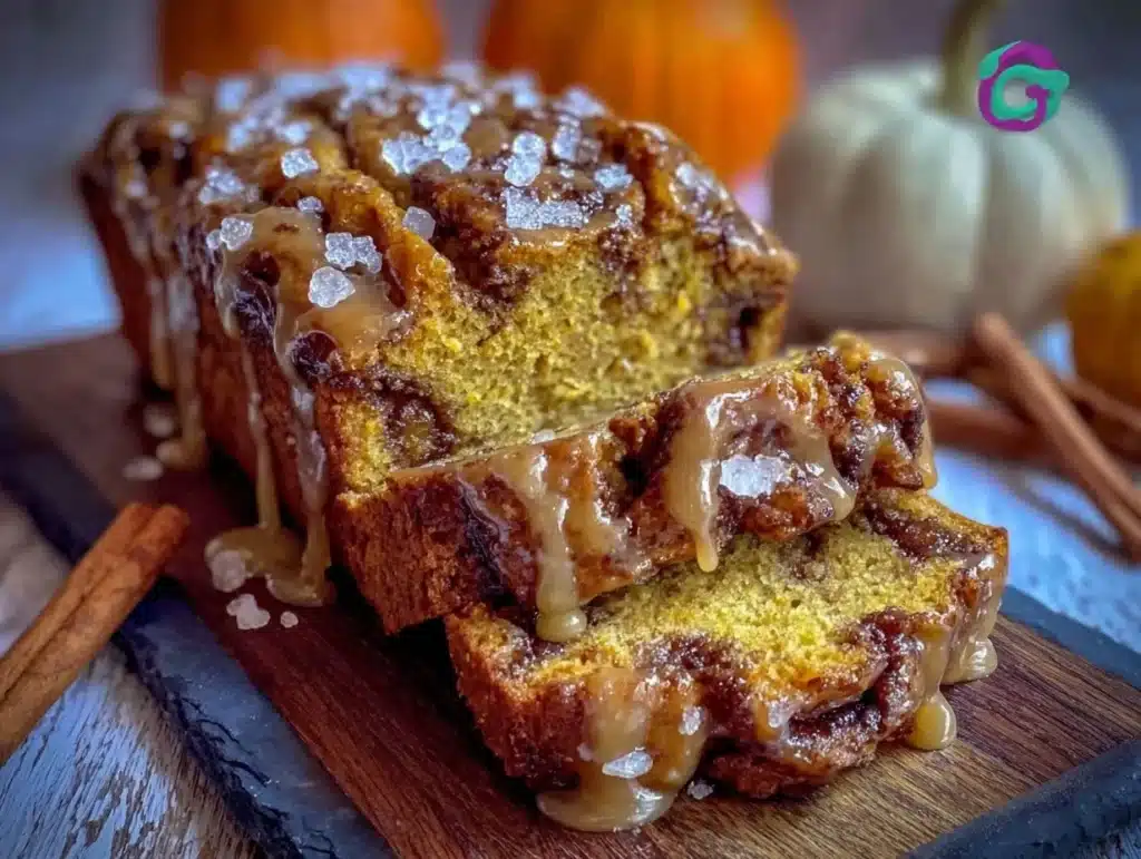 cinnamon swirl pumpkin bread - featured image