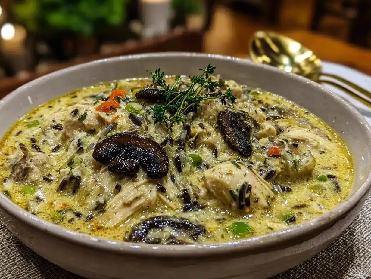 creamy chicken and wild rice soup preparation steps