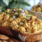 creamy chickpea chicken salad - featured image