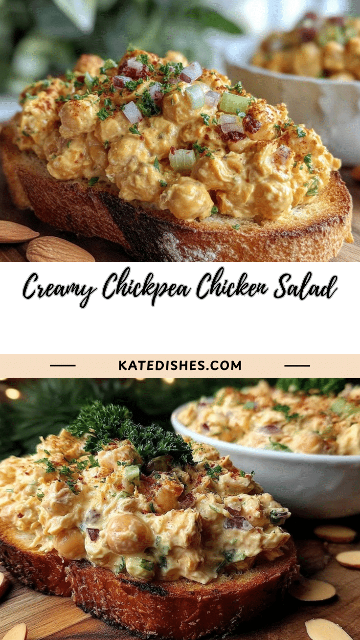 creamy chickpea chicken salad recipe