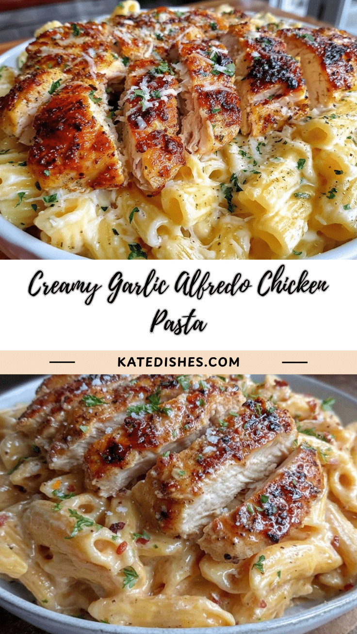 creamy garlic alfredo chicken pasta recipe