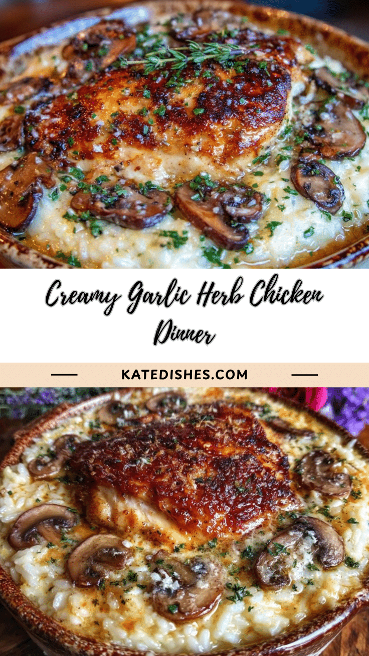 creamy garlic herb chicken recipe