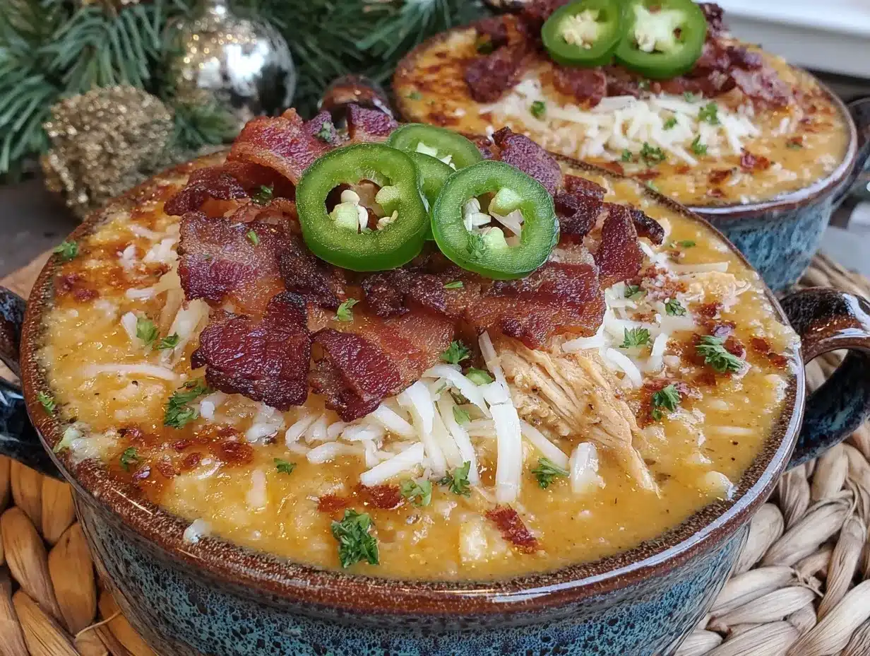 Creamy Jalapeño Popper Chicken Soup preparation steps