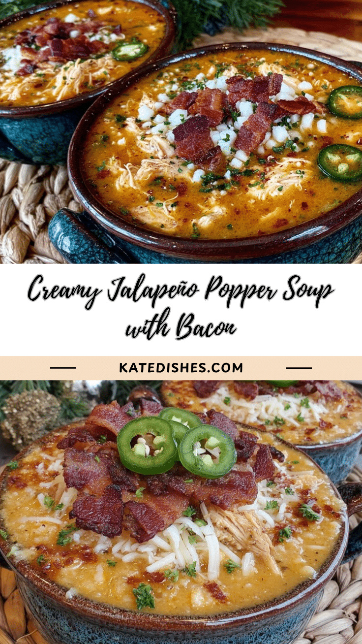 Creamy Jalapeño Popper Chicken Soup recipe