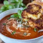 creamy roasted red pepper soup - featured image