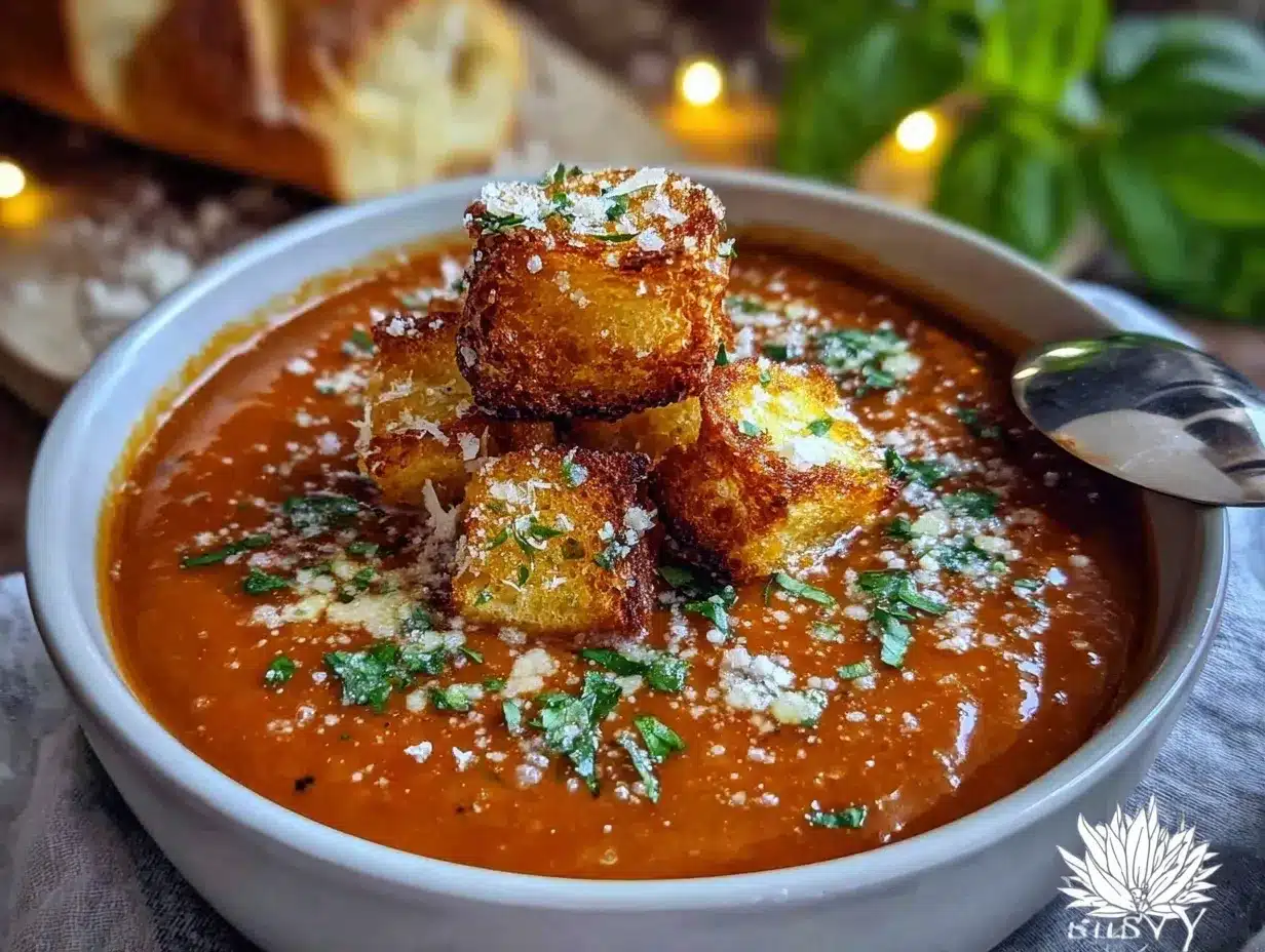 creamy roasted red pepper soup preparation steps