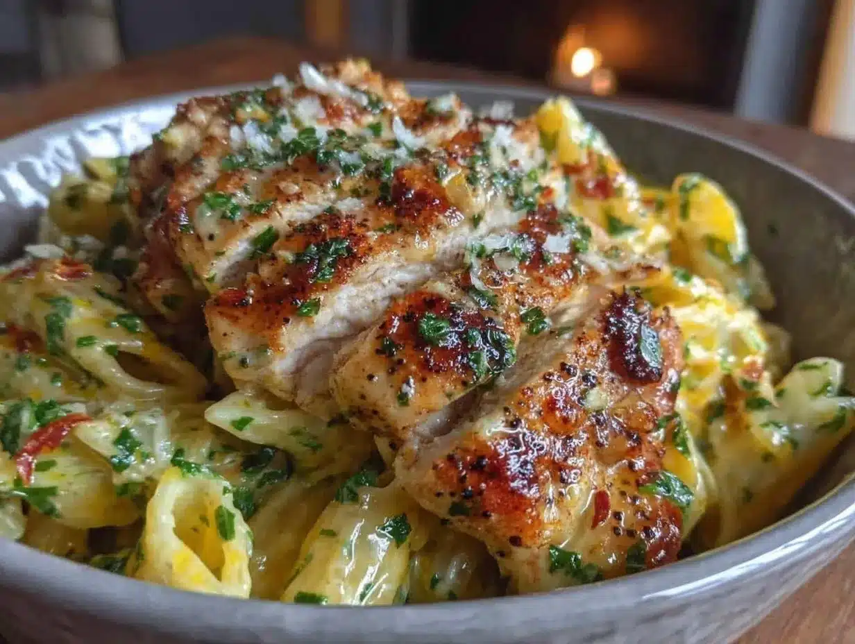 creamy rotisserie chicken pasta preparation steps