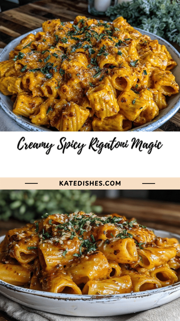 creamy spicy rigatoni recipe