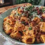 creamy spicy vodka rigatoni - featured image