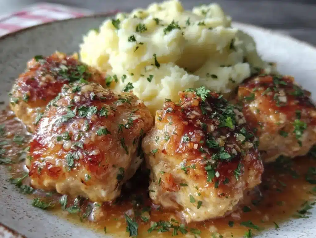 crispy garlic chicken - featured image