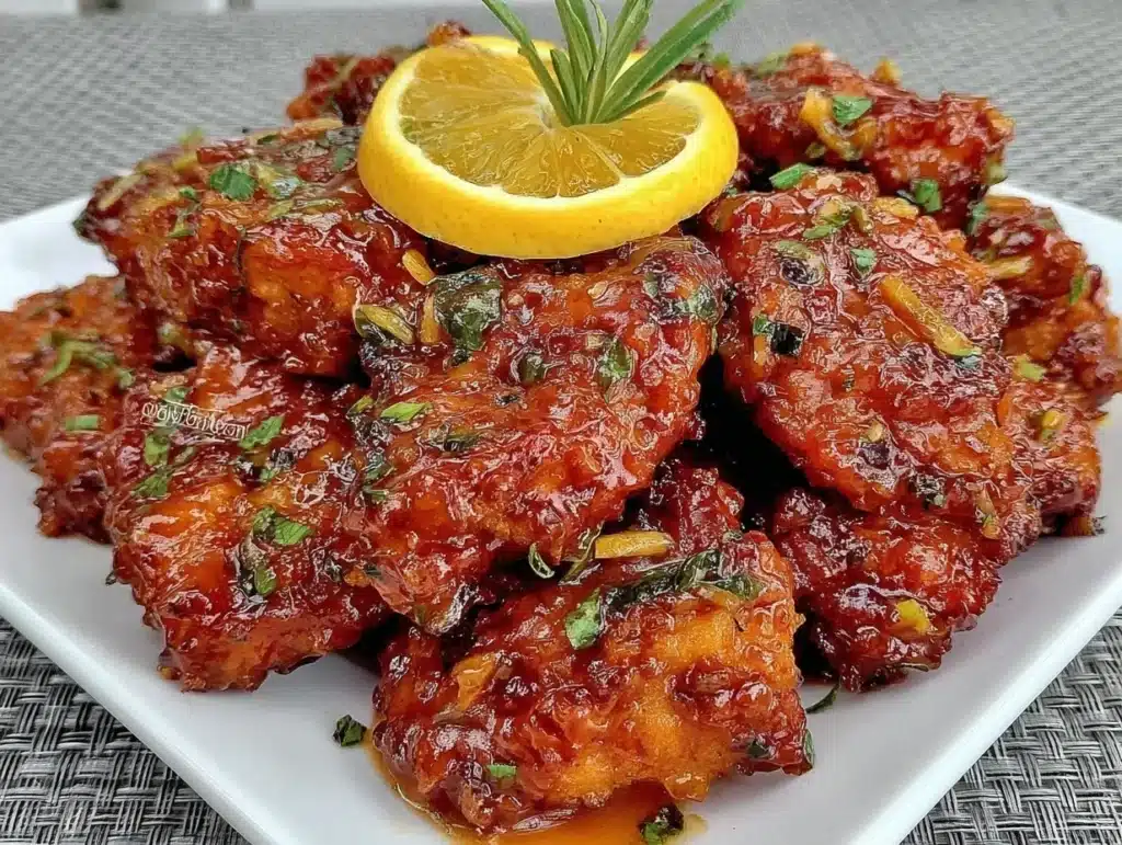 crispy orange chicken - featured image