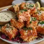 crispy salmon nuggets - featured image