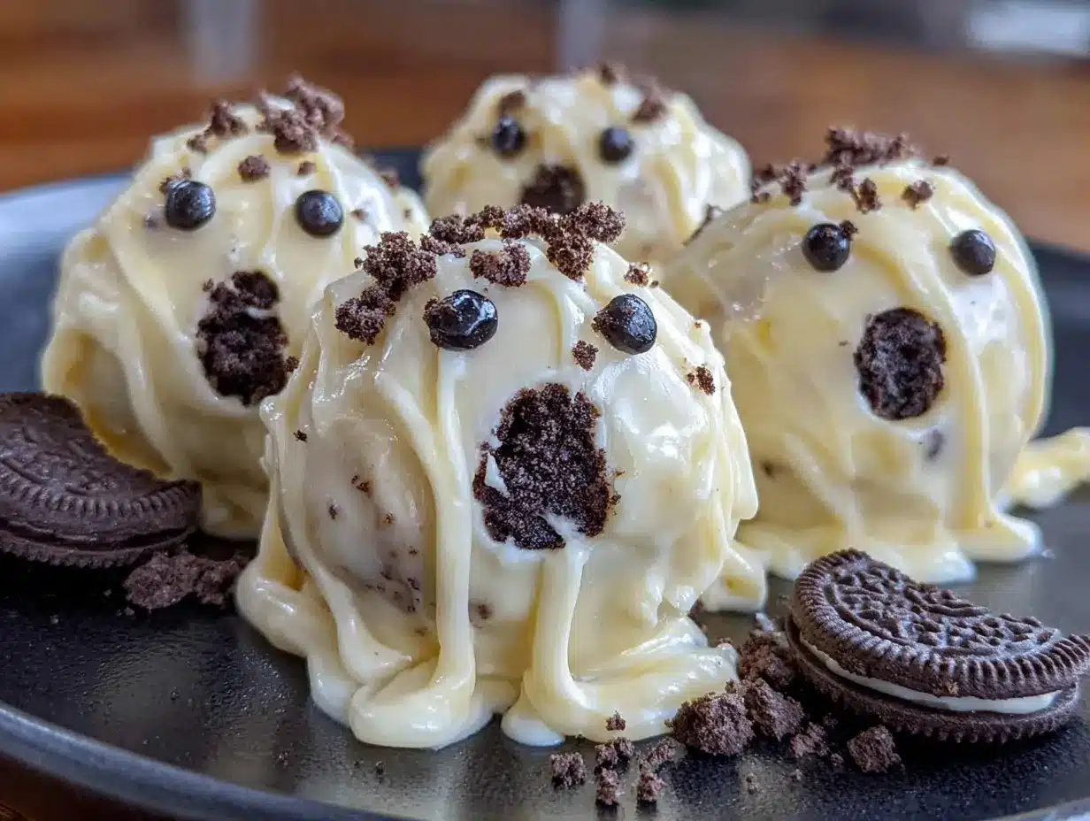 ghost OREO ball truffles preparation steps