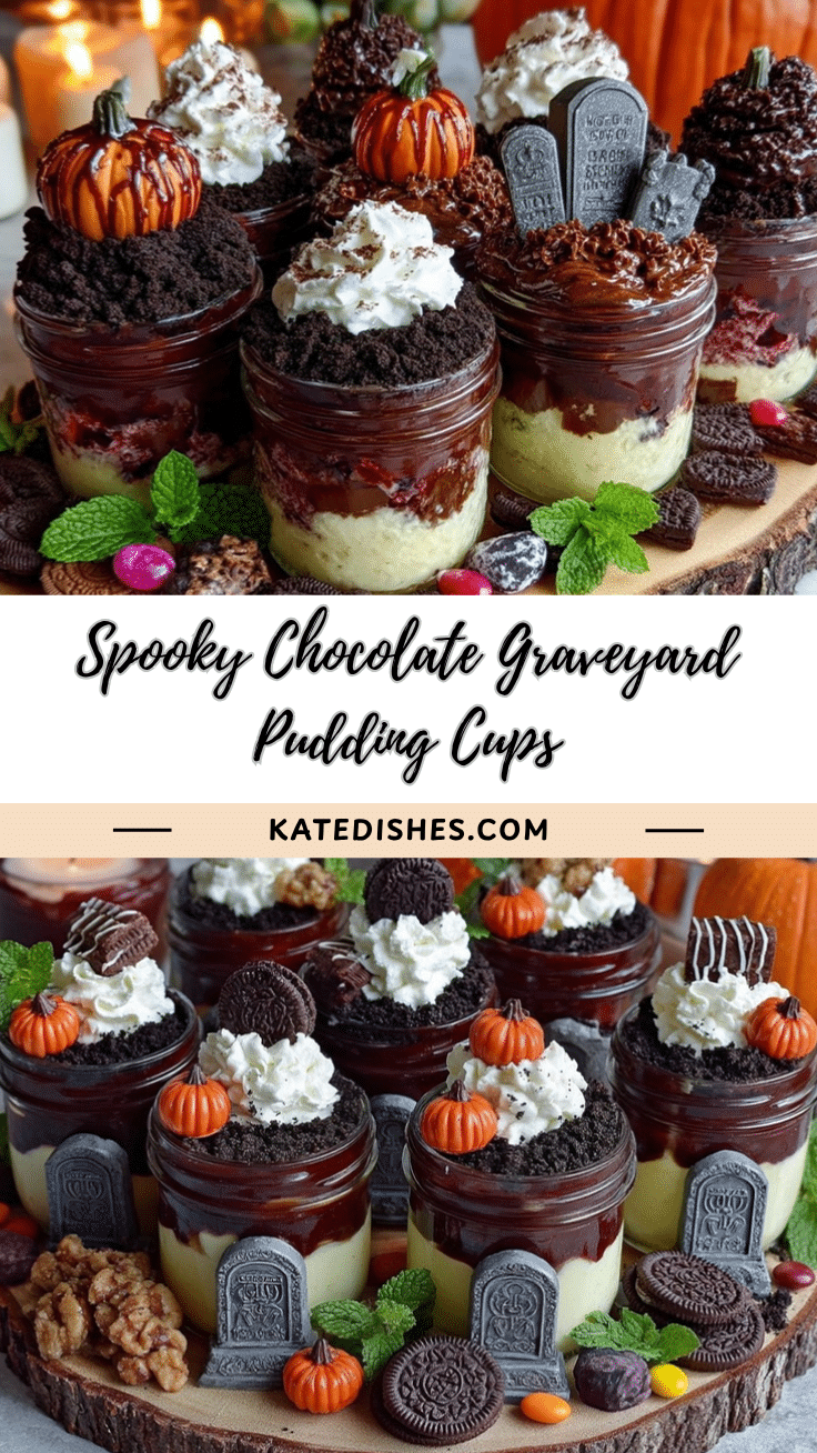 Halloween Dirt Pudding Cups recipe