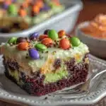 Halloween poke cake - featured image