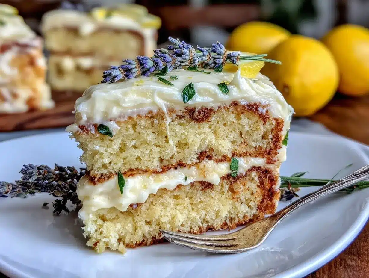 lemon lavender cake preparation steps