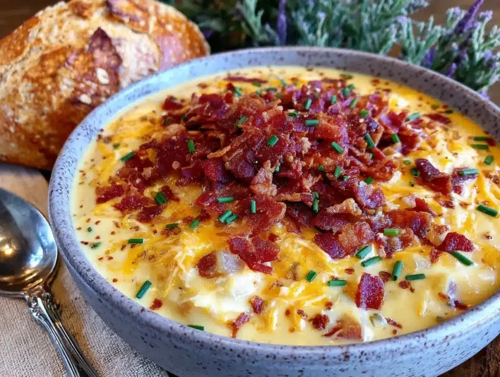 loaded baked potato soup - featured image