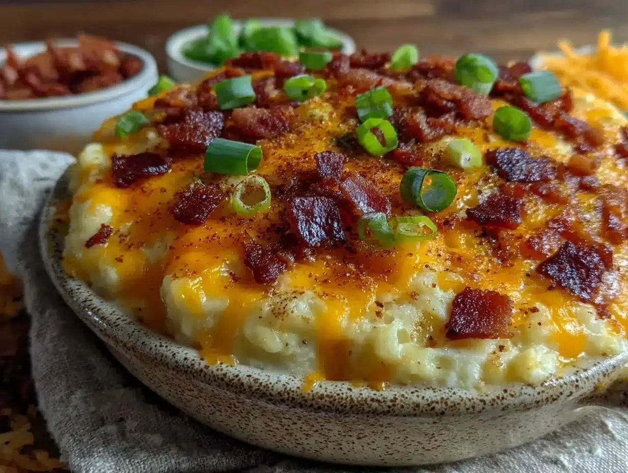 Loaded Baked Potato Soup Casserole preparation steps