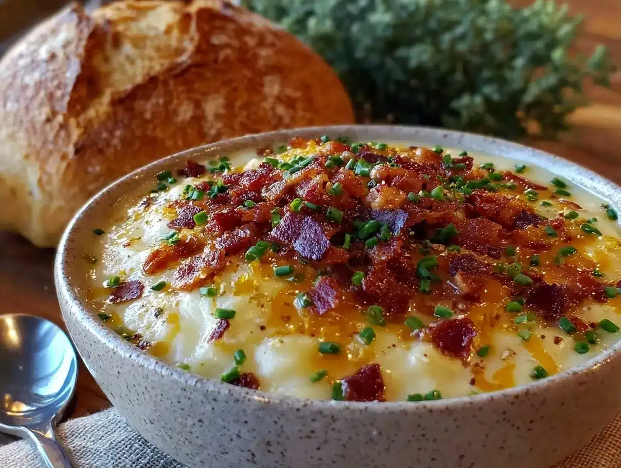 loaded baked potato soup preparation steps