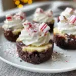 mini chocolate peppermint cheesecake - featured image