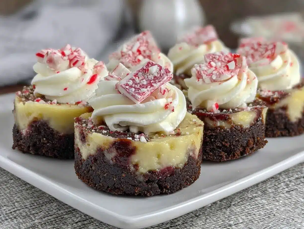 mini chocolate peppermint cheesecake preparation steps