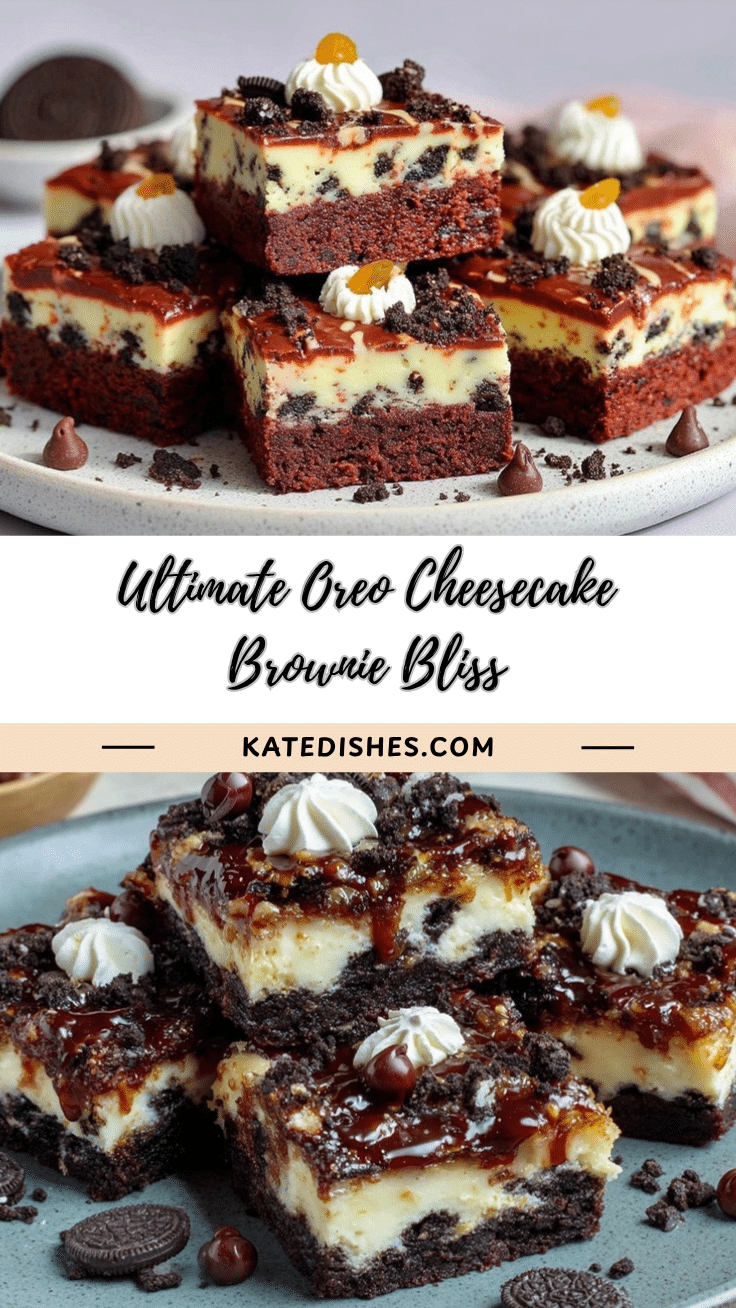 oreo cheesecake brownie bars recipe
