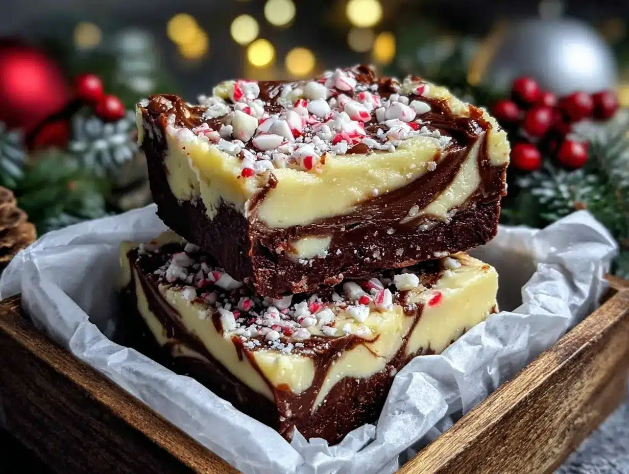 peppermint mocha swirl fudge preparation steps