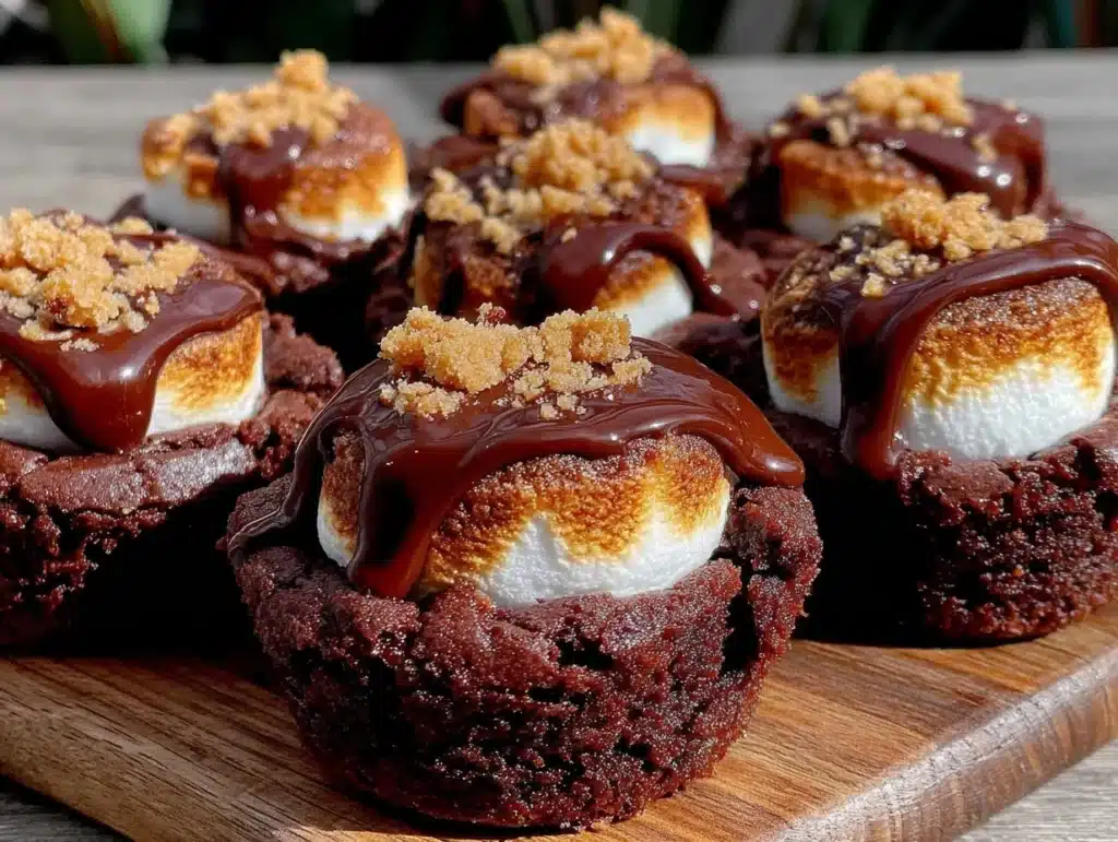 smores brownie bites - featured image