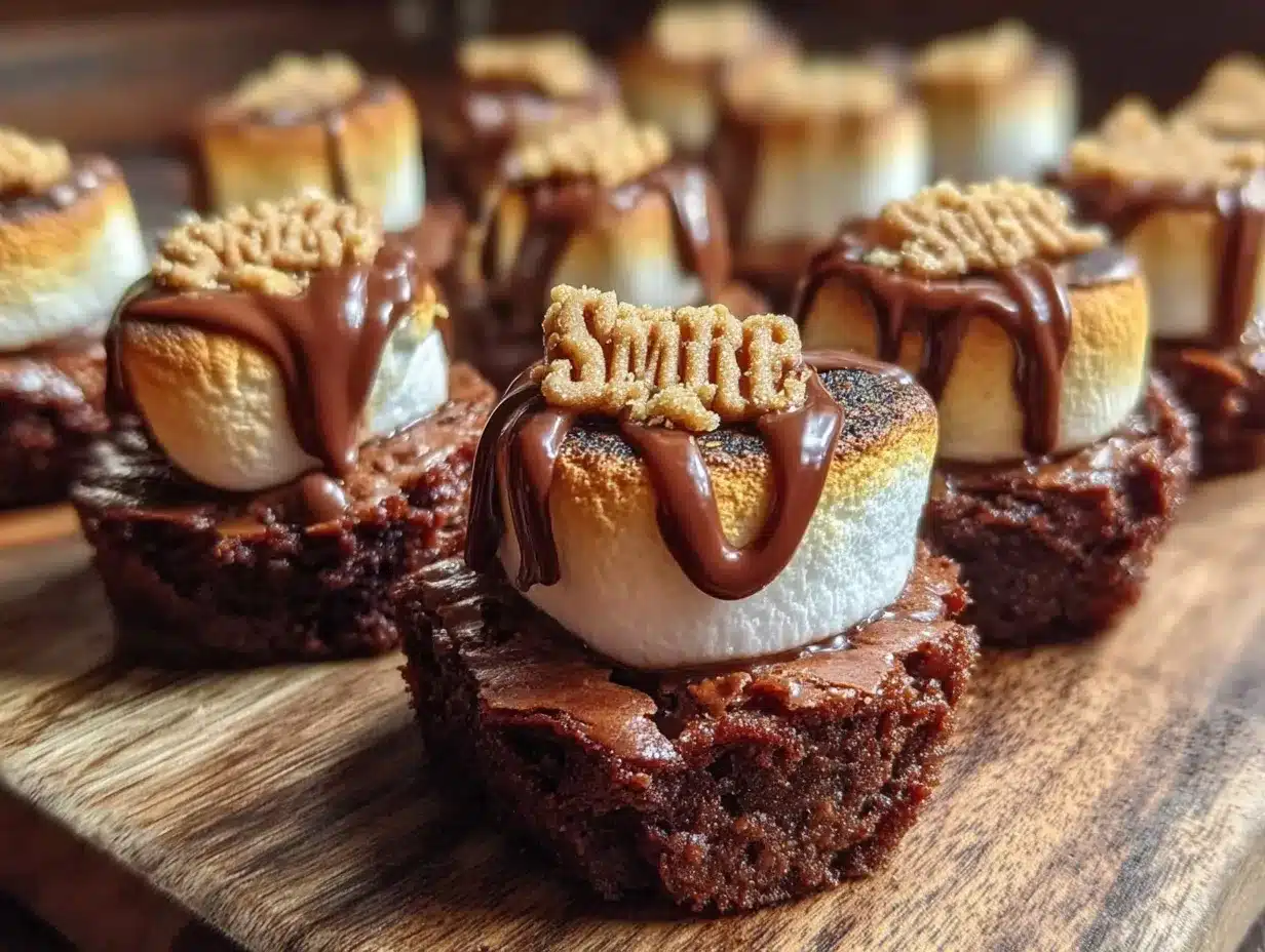 smores brownie bites preparation steps