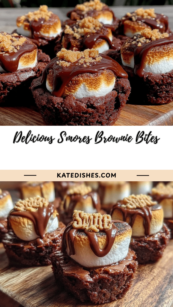 smores brownie bites recipe