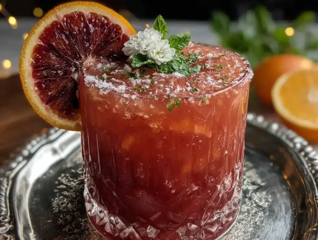 Sparkling Blood Orange Mocktail - featured image