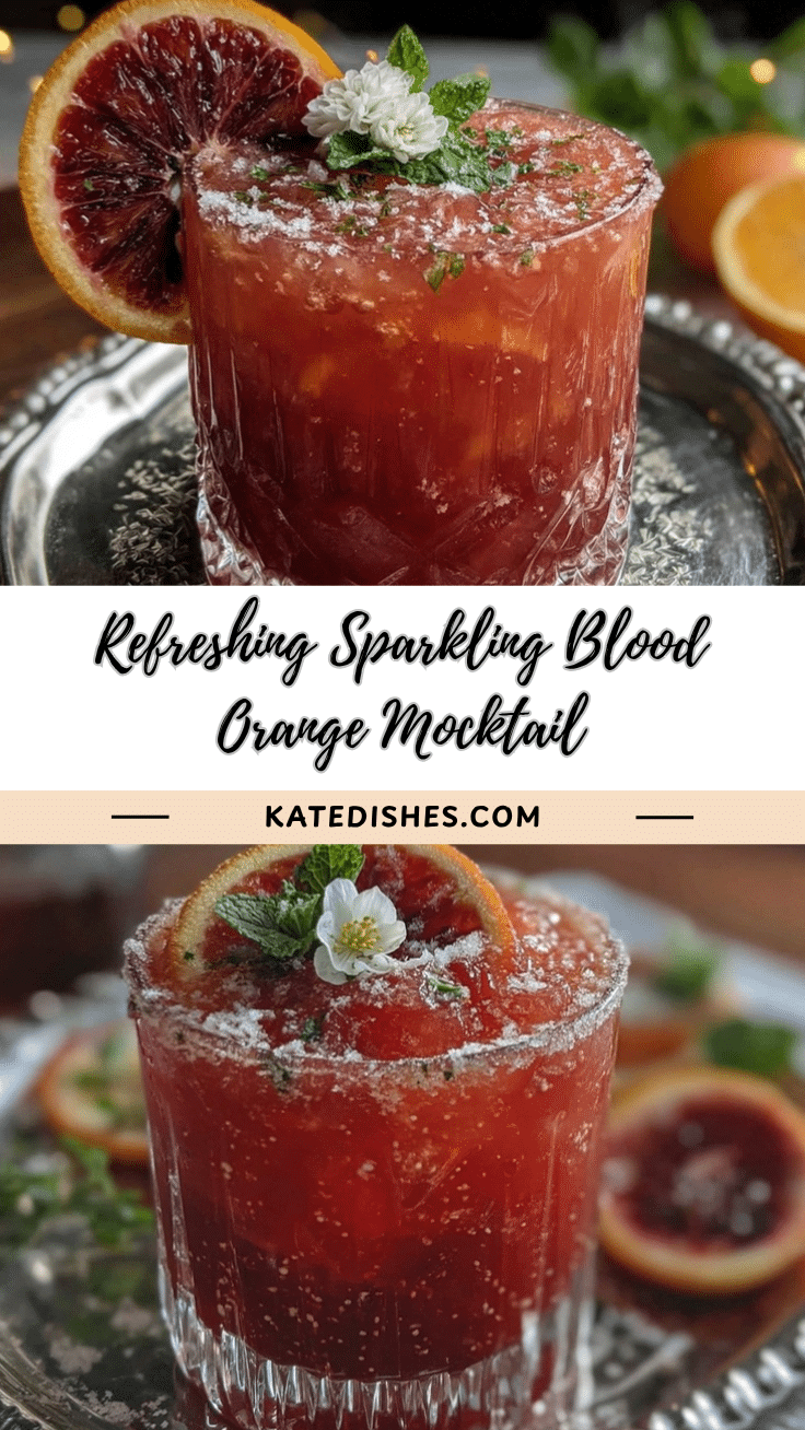 Sparkling Blood Orange Mocktail recipe