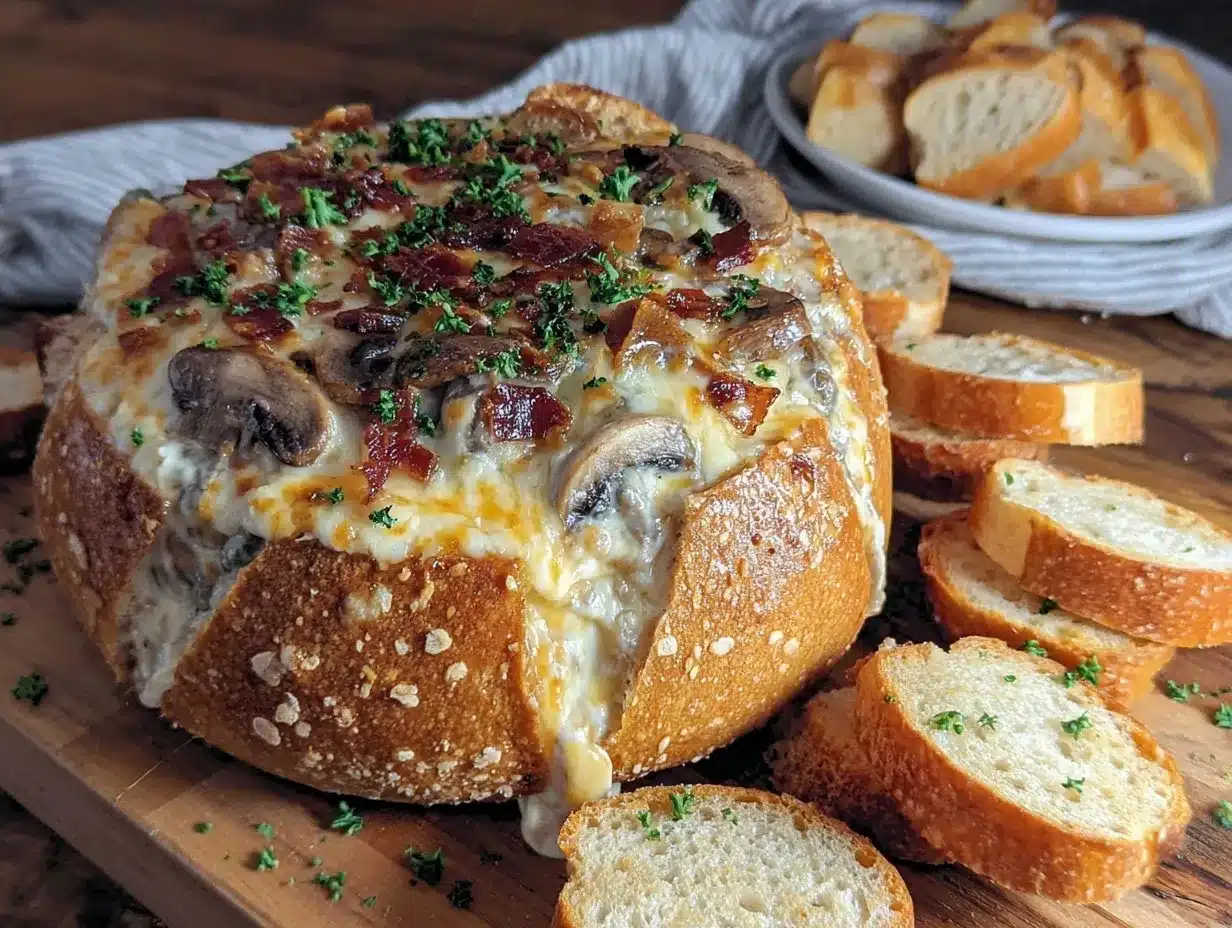 spinach mushroom dip preparation steps