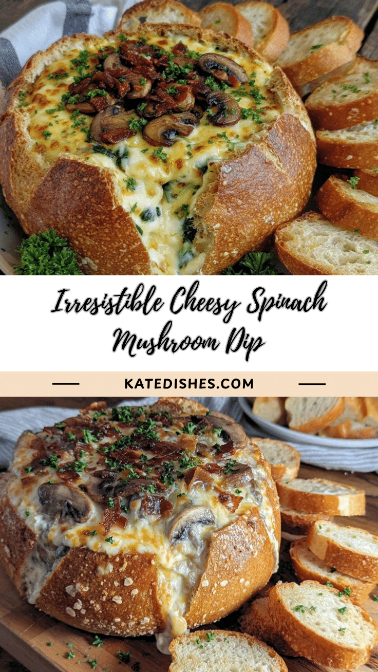 spinach mushroom dip recipe