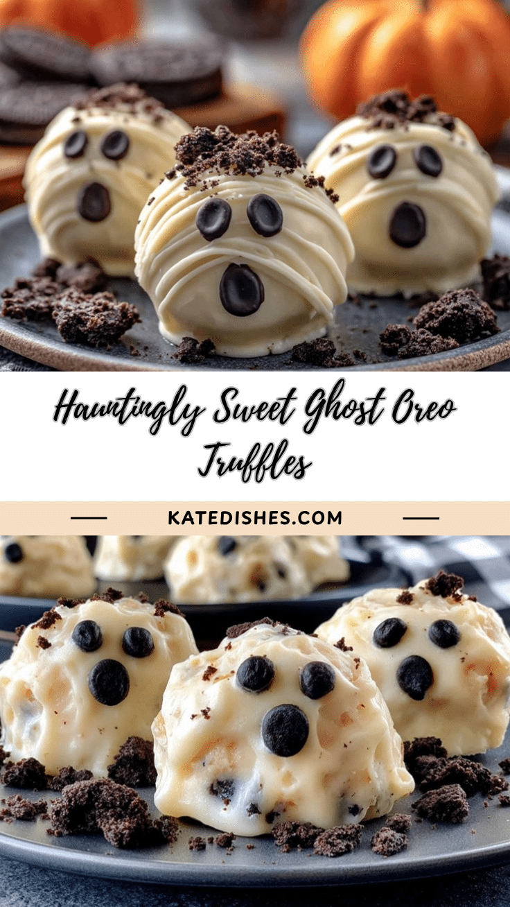 Spooky Ghost Oreo Truffles recipe