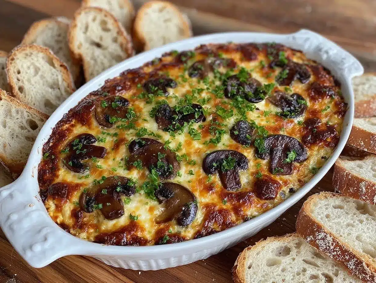 stuffed mushroom dip preparation steps