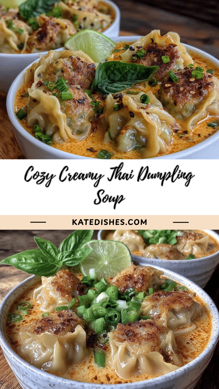 Thai Red Curry Dumpling Soup recipe