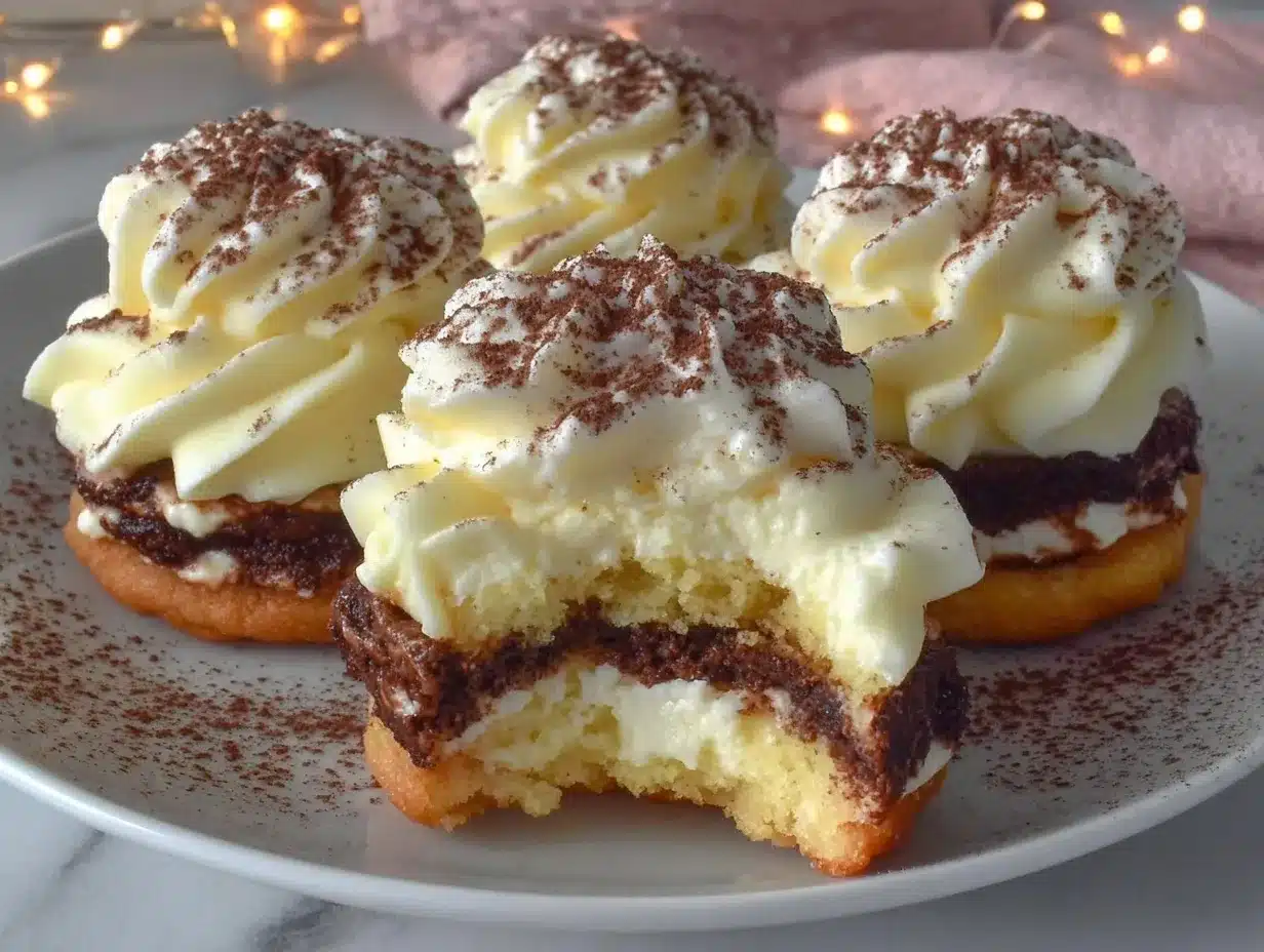 tiramisu sandwich cookies preparation steps