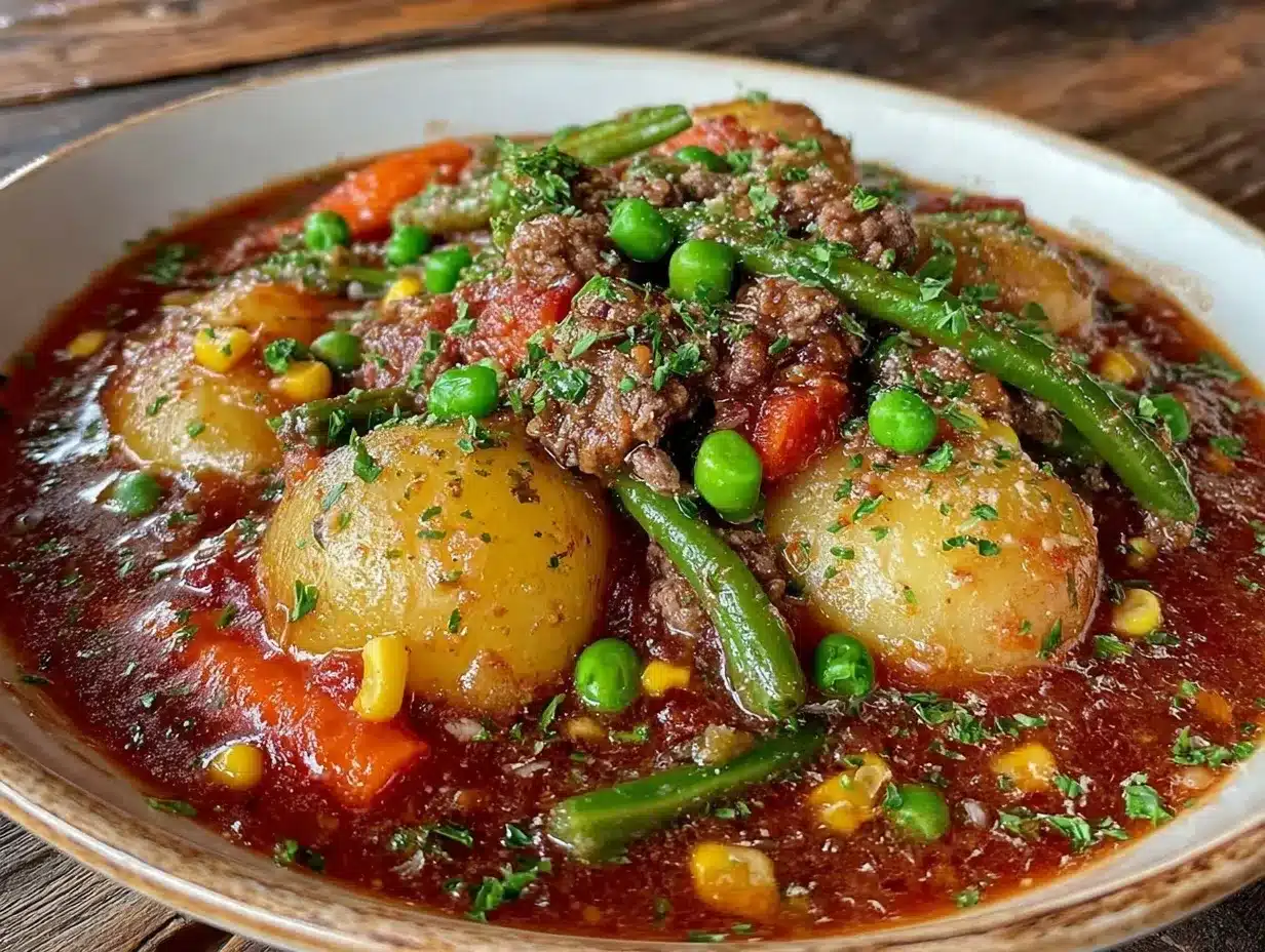 vegetable beef soup preparation steps