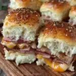 baked ham and cheese sliders - featured image