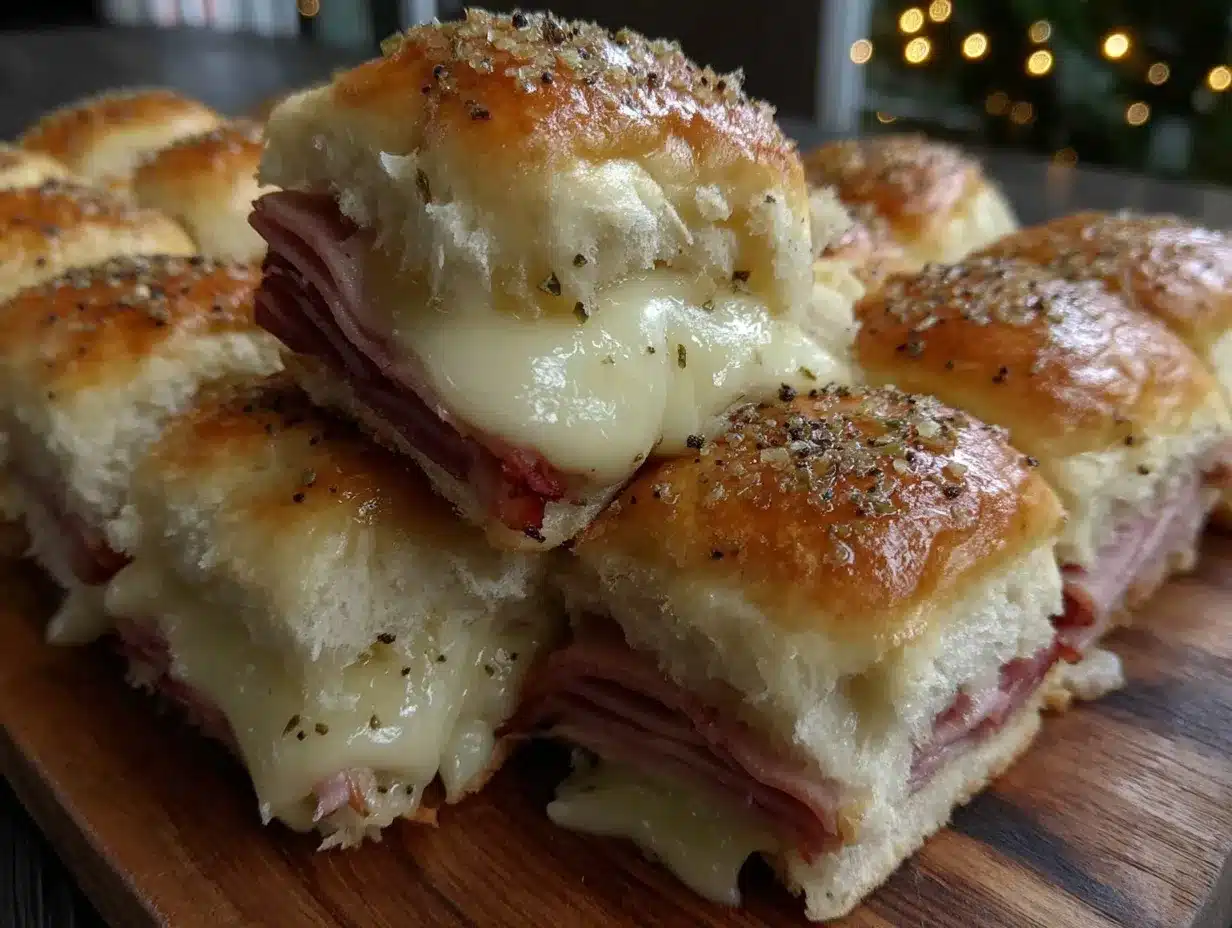 baked ham and cheese sliders preparation steps
