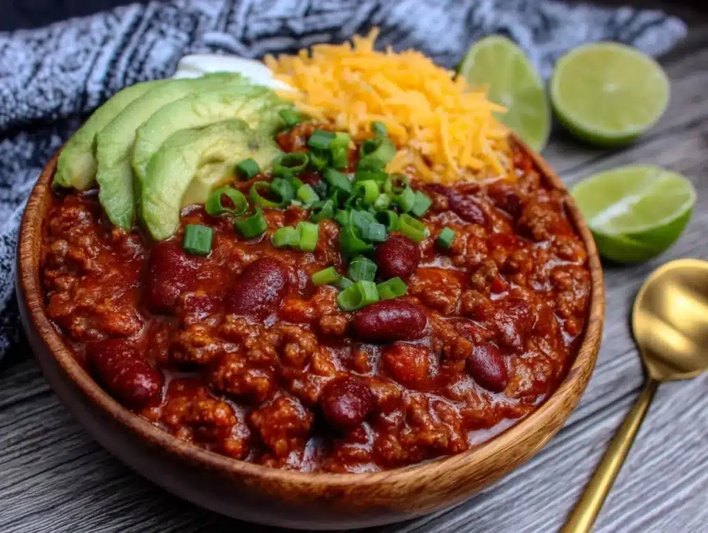 beef chili recipe - featured image
