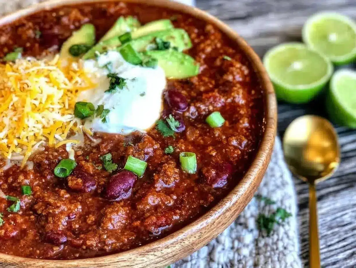 beef chili recipe preparation steps